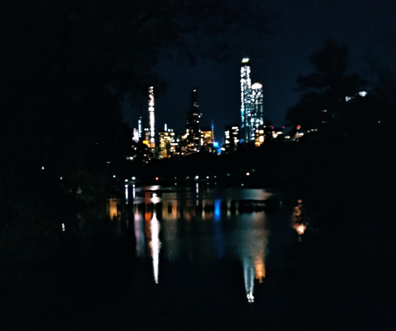 Central park de noche