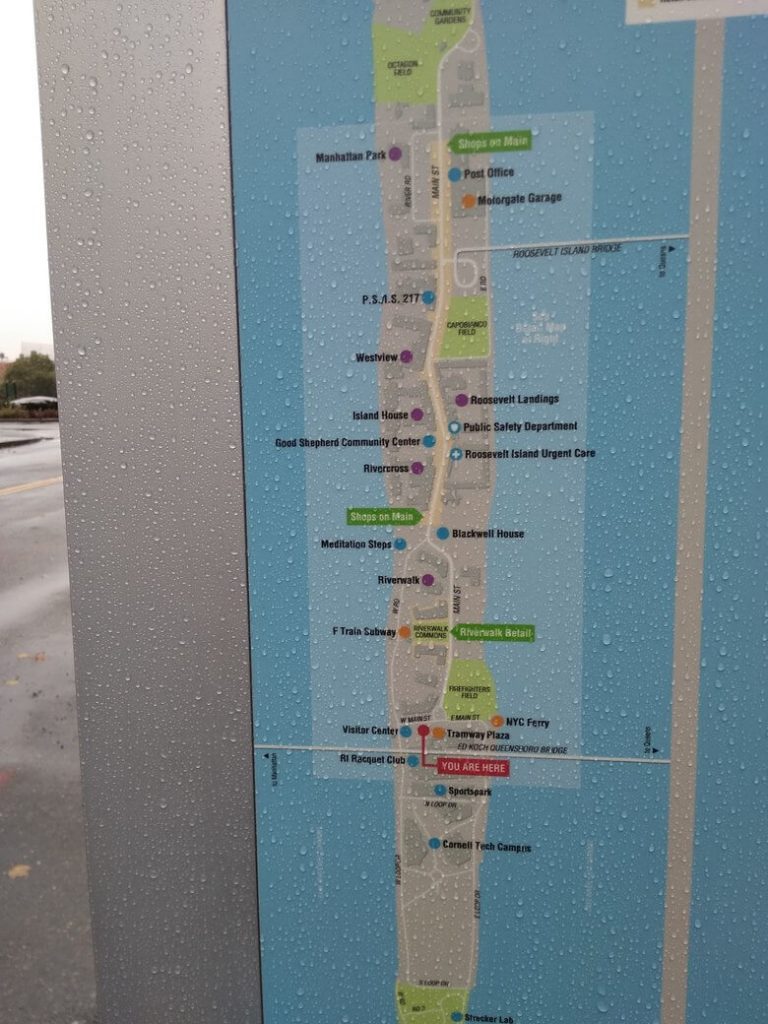 Roosevelt Island mapa